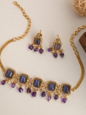 Violet Stones Choker AJPIC03159