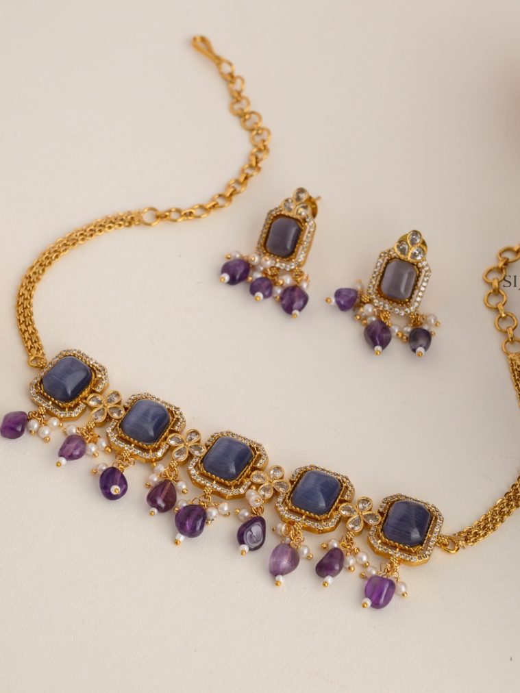 Violet Stones Choker AJPIC03159