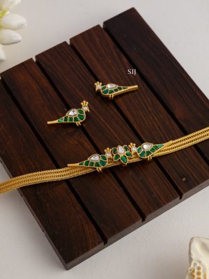 Green Jadau Kundan Choker AJPIC03165