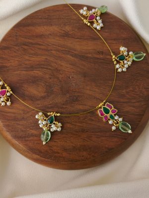 Jadau Kundan Invisible Necklace AJPIN03167