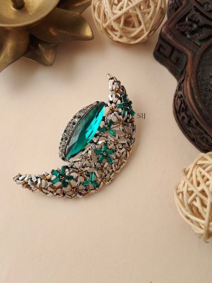 Crystal Saree Brooch AJPIS03197