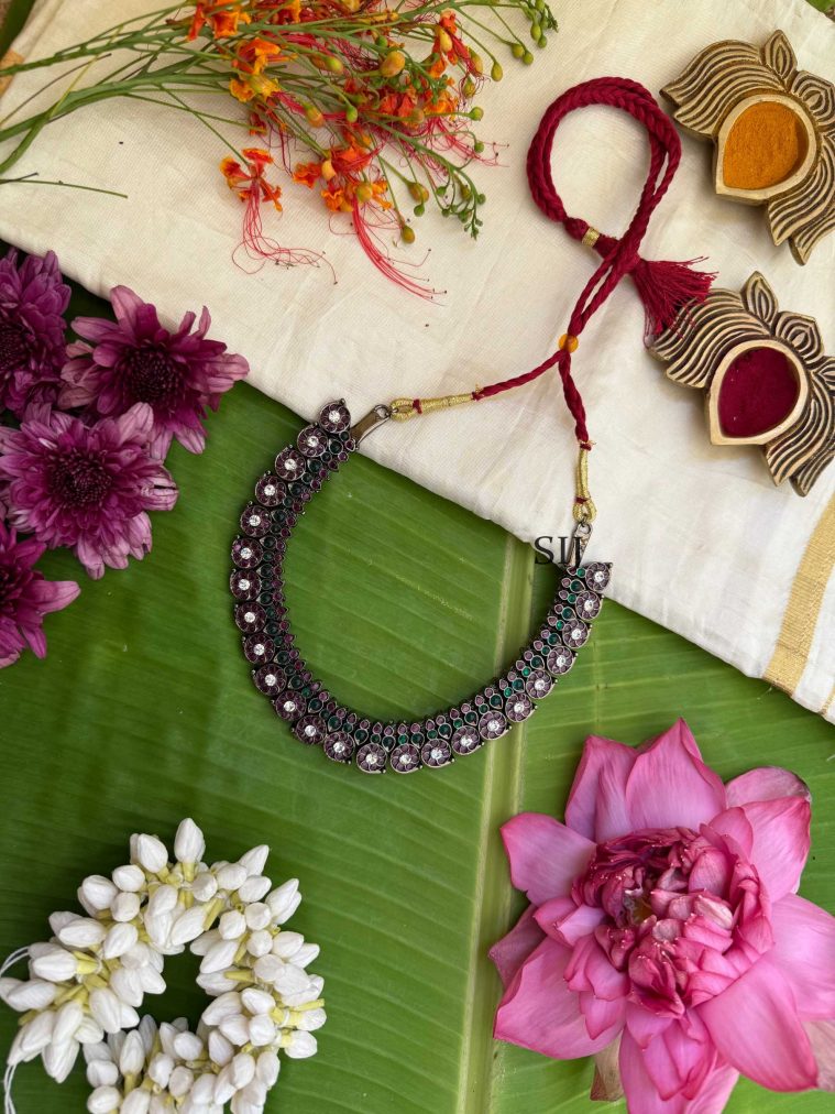 Black Polish Kemp Necklace MAAIN0000036