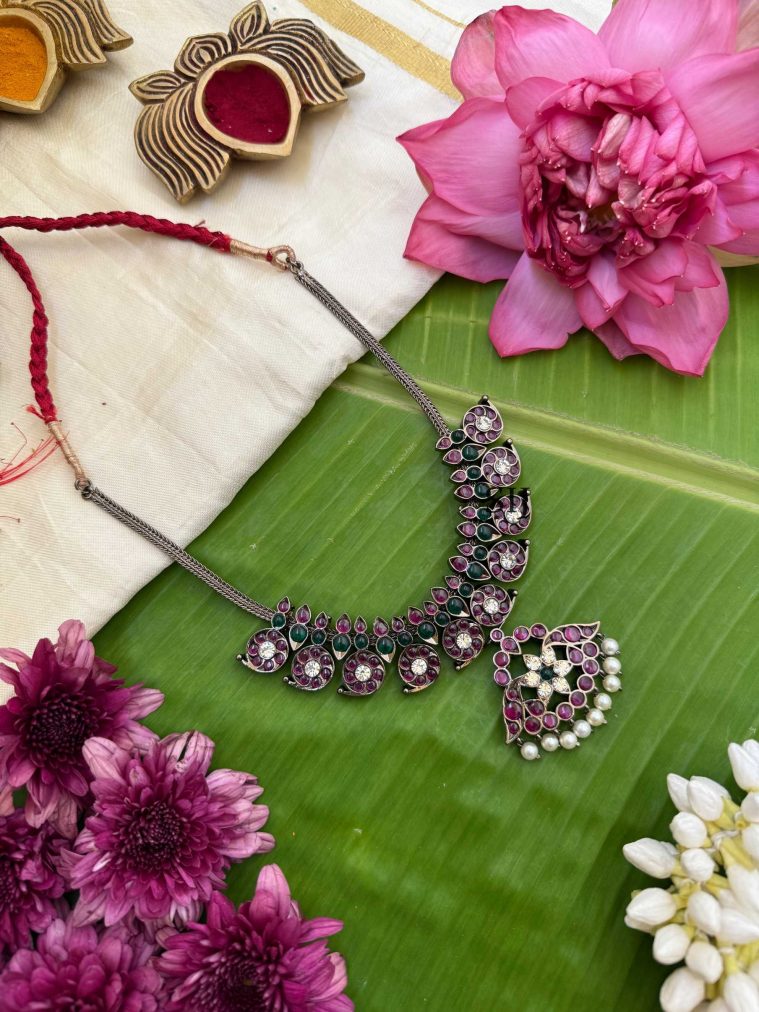 Black Polish Kemp Necklace MAAIN0000037