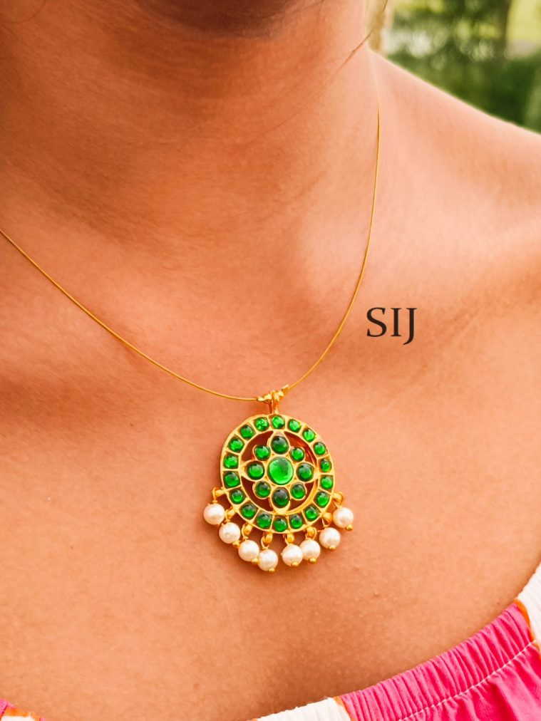 Green Kemp Invisible Necklace LOCIN00043