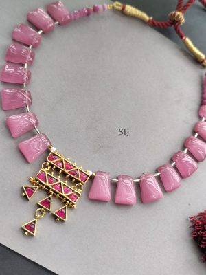 Jadau Kundan Beaded Necklace DEVIN00654