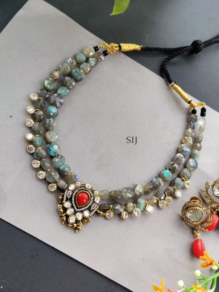Coral Beaded Necklace DEVIN00655