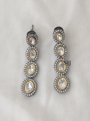 Black Polish Stone Necklace AKSIN00008