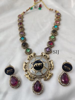 Multi Stone Necklace AKSIN00009