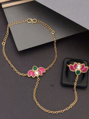 Antique Finger Ring Bracelet(Hand Pocha) ABDIB02094