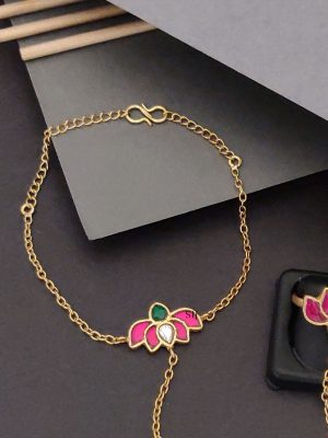 Antique Finger Ring Bracelet(Hand Pocha) ABDIB02094