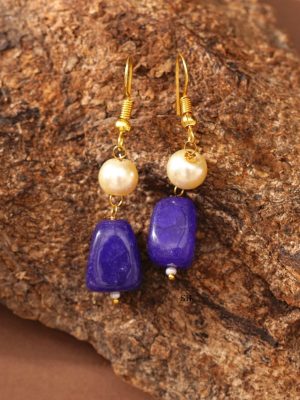 Blue Jaipuri Stone Pearl Chain ABDIPC02065