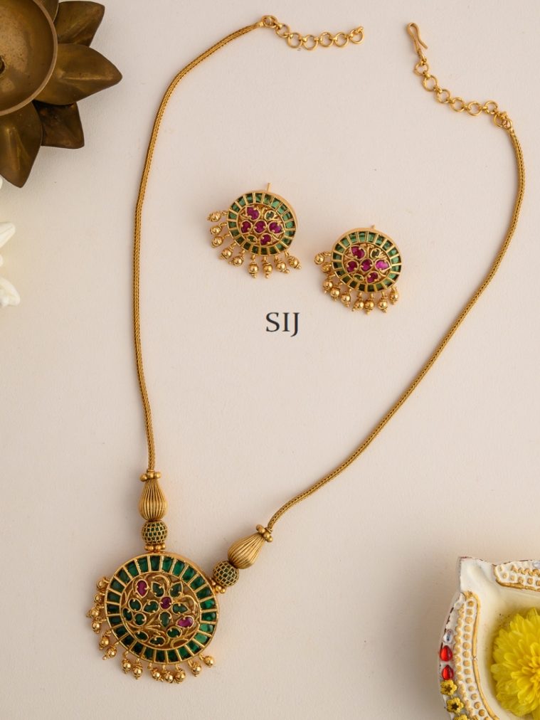 Green Kemp Necklace AJPIN03173