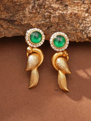 Green Stone Pendant Chain ABDIPC02057