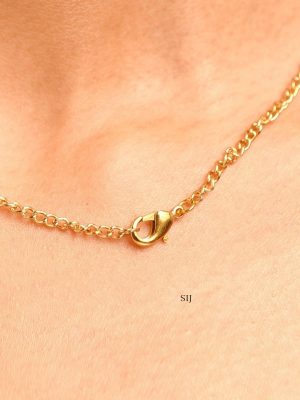 Green Stone Pendant Chain ABDIPC02057