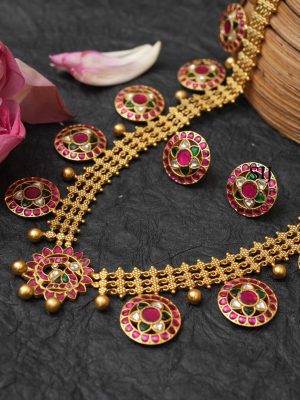 Polki Stone Necklace RIMIN01443
