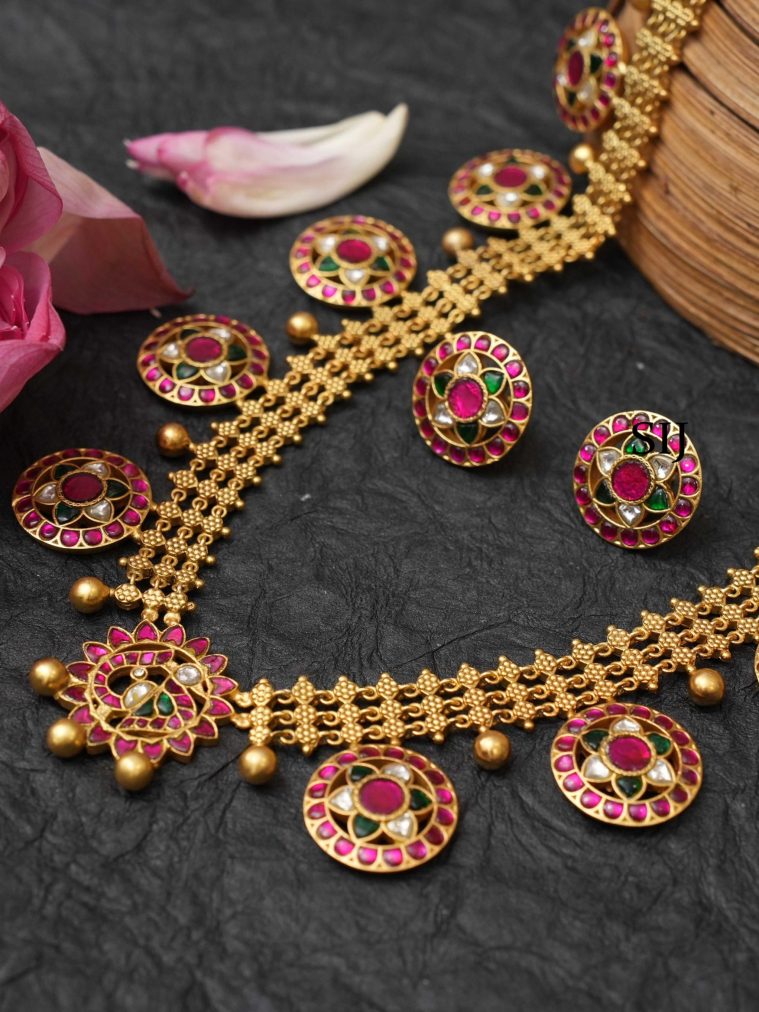 Polki Stone Necklace RIMIN01443
