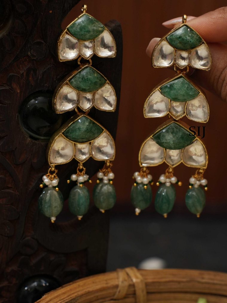 Polki Stone Earrings RIMIE01446