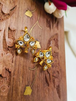Jadau Kundan Bugadi Earrings LOCIE00031