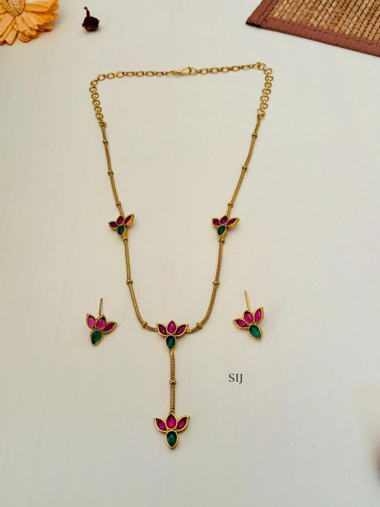 Lotus Pendant Chain ABDIPC02063