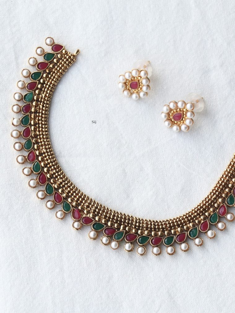 Maron &Green Antique Necklace ACCIN02234