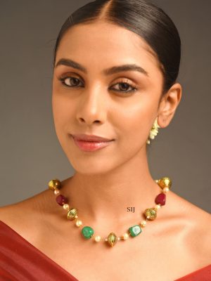 MultiColour Jaipuri Stone Pearl Chain ABDIPC02066