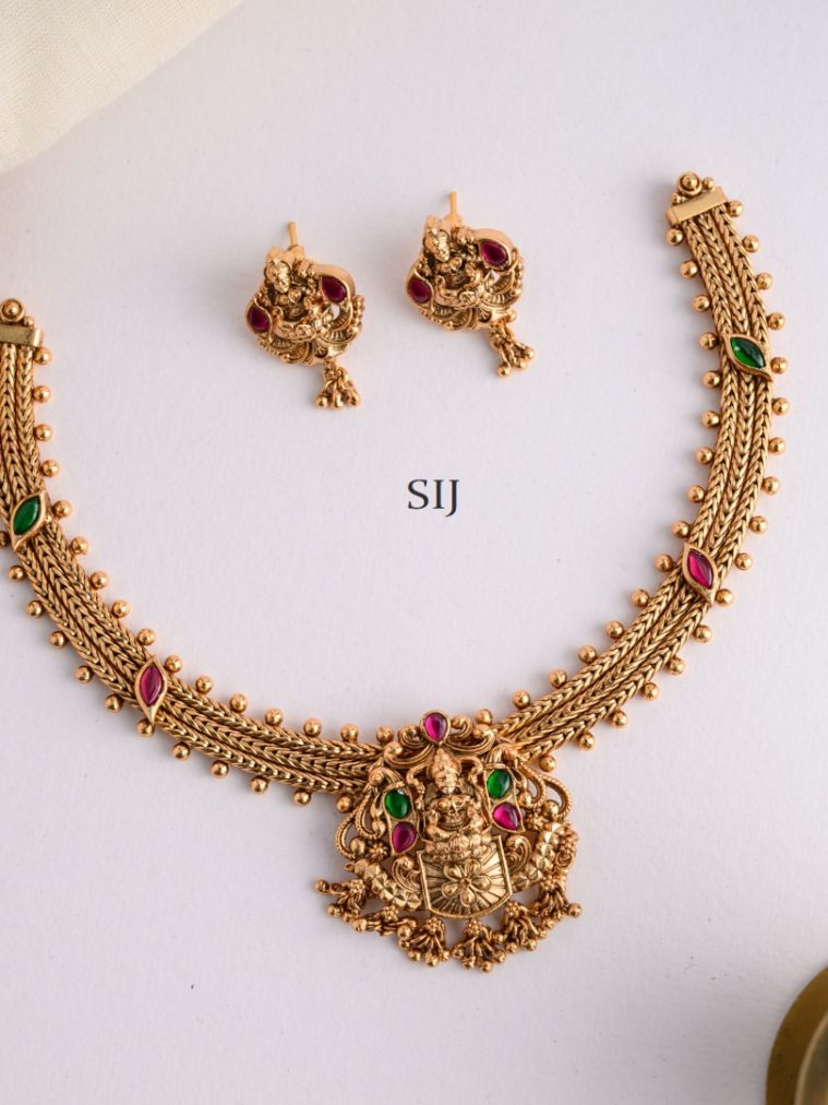 Nakshi Multi Stone Necklace AJPIN03174