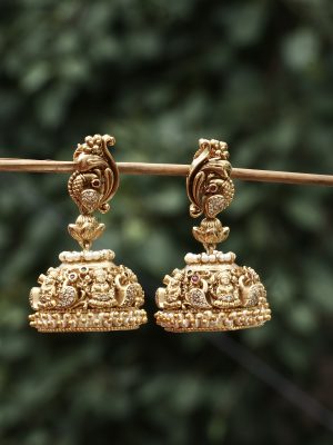 Peacock Antique Jhumkas ACCIE02275