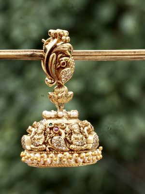 Peacock Antique Jhumkas ACCIE02275