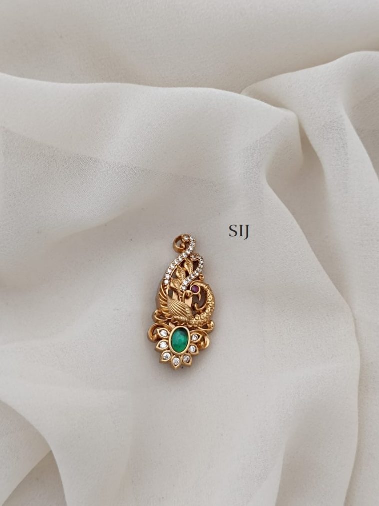 Peacock Antique Saree Pin ARJIS02603