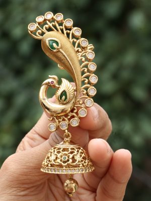 Peacock Ear Cuff Jhumkas ACCIE02279