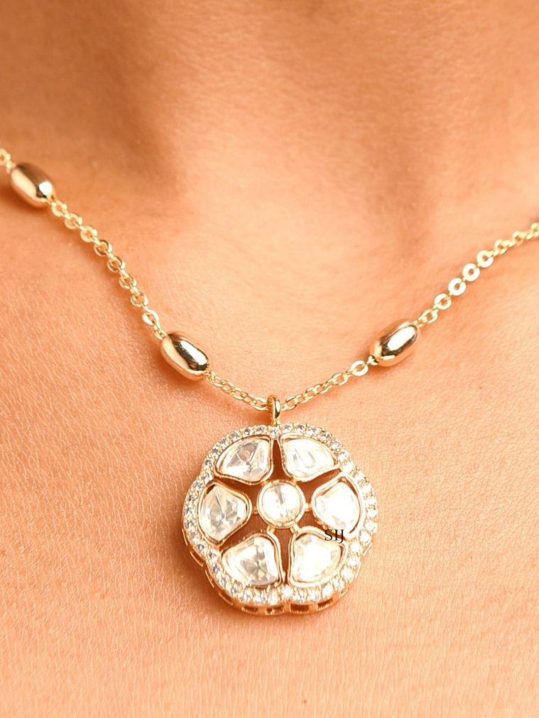 Polki Pendant Chain ABDIPC02058