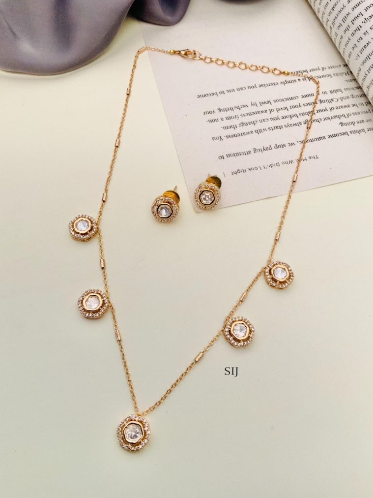 Polki Pendant Chain ABDIPC02059