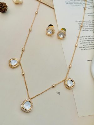 Polki Pendant Chain ABDIPC02060