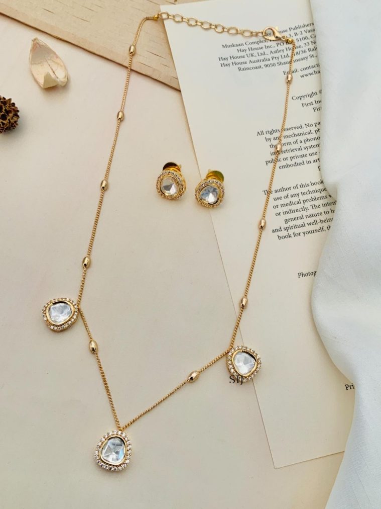 Polki Pendant Chain ABDIPC02060