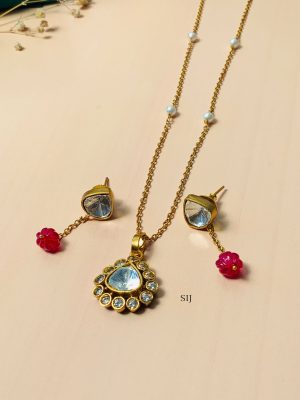 Polki Pendant Chain ABDIPC02061