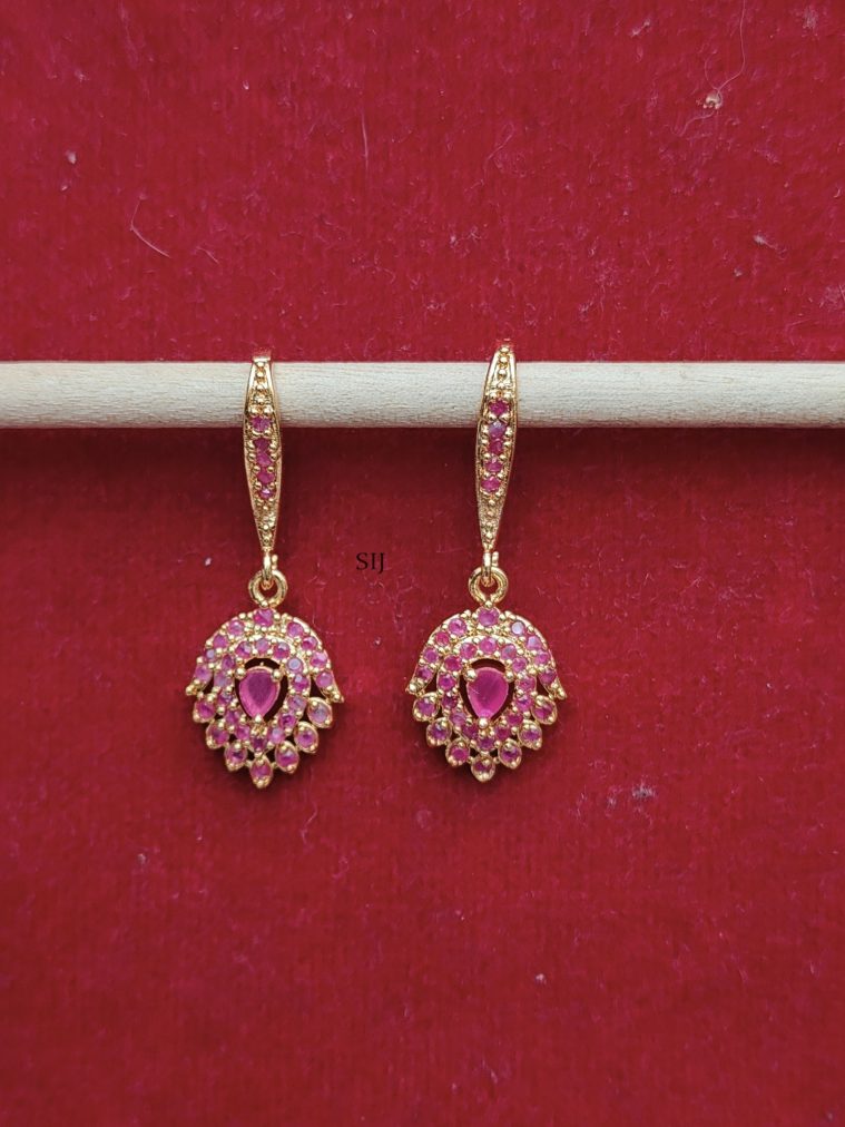 Ruby Hook Earrings DHEIE02506