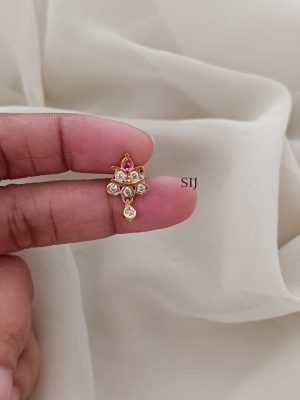 Stone Antique Screw Back Earrings ARJIE02599