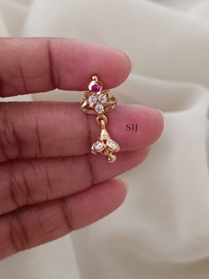 Stone Antique Screw Back Jhumkas ARJIE02598