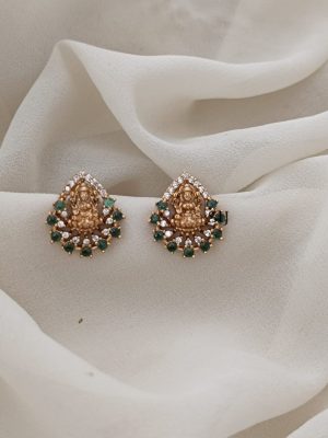 Stone Lakshmi Stud Earrings ARJIE02498