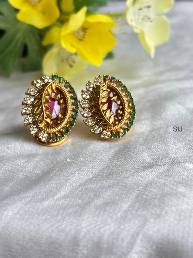 Stone Stud Earrings SPAIE02444