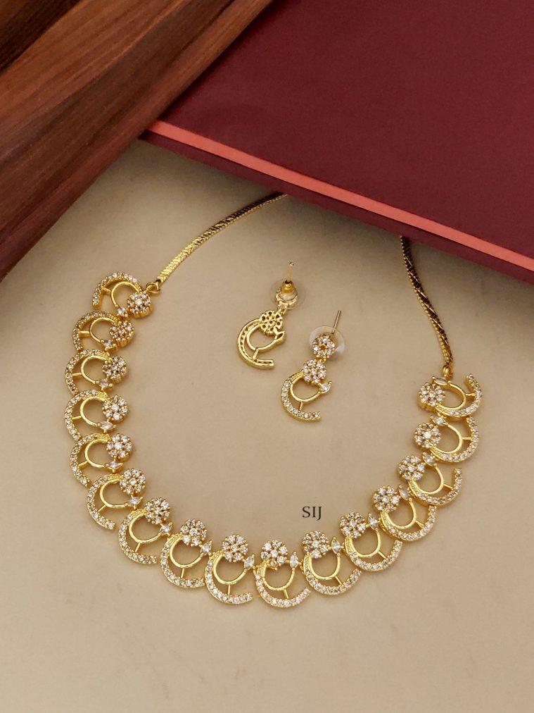 White Stone Necklace ABDIN02098