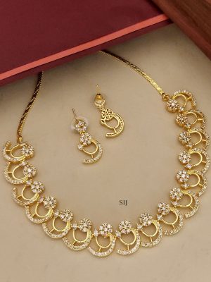 White Stone Necklace ABDIN02098