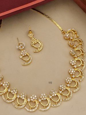 White Stone Necklace ABDIN02098