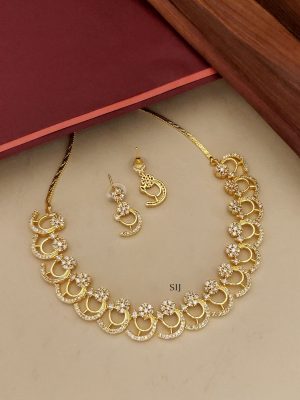 White Stone Necklace ABDIN02098