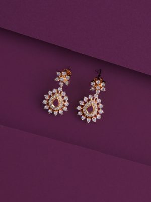 Ruby White Stone Necklace AADIN01336