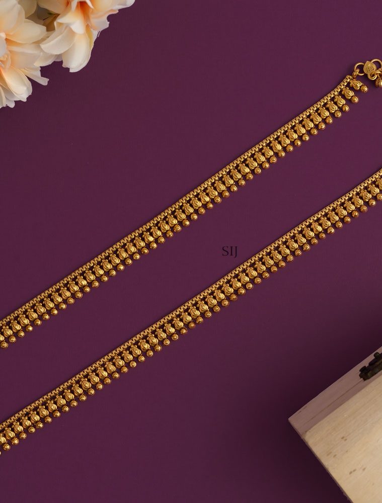 Gold Plated Antique Anklets AADIAN01399