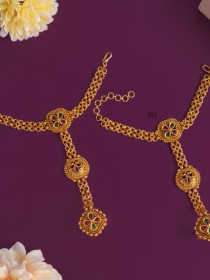 Antique Finger Ring Bracelet(Hathpan) AADIB01406