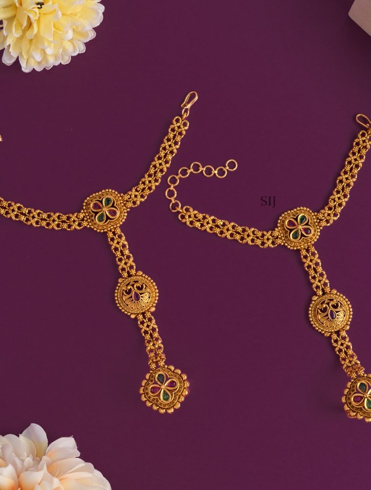 Antique Finger Ring Bracelet(Hathpan) AADIB01406
