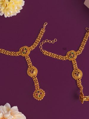 Antique Finger Ring Bracelet(Hathpan) AADIB01406