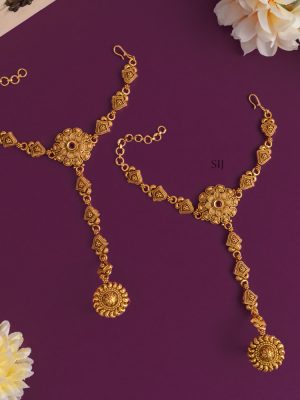 Antique Finger Ring Bracelet(Hathpan) AADIB01408